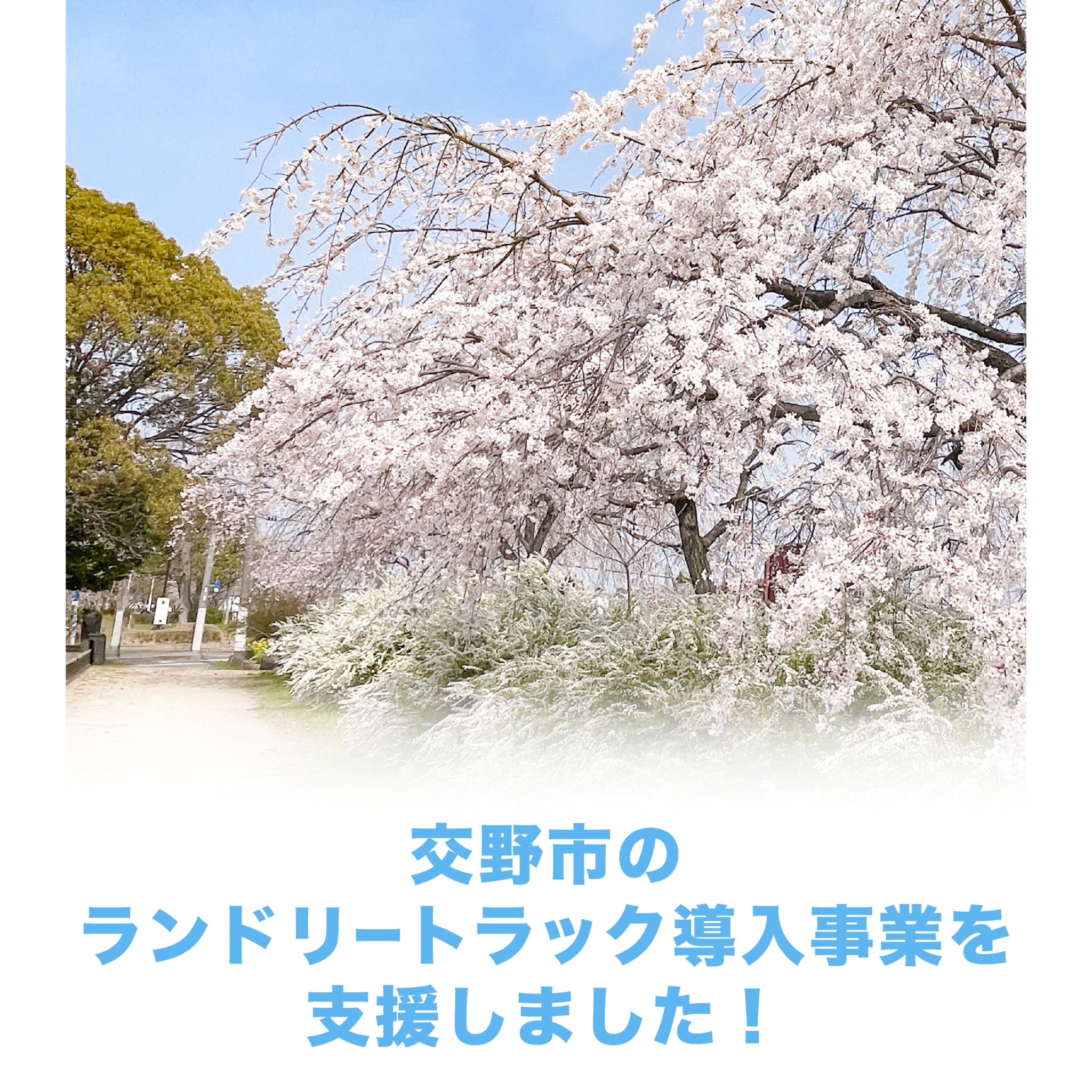 交野市のランドリートラック導入事業を支援しました