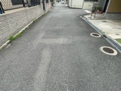 枚方市茄子作北町　中古戸建　前面道路